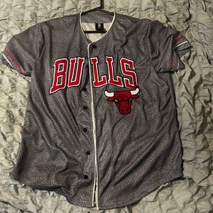 NBA Gray Jersey with Black Pattern